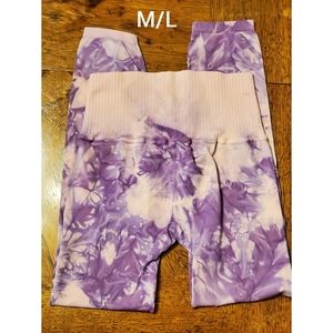 M/L left!🆕️FP Custom Tie Dyed Good Karma Leggings
